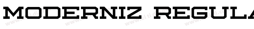MODERNIZ Regular字体转换